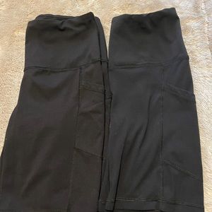 2 Black Yogalicious Biker Shorts Size S